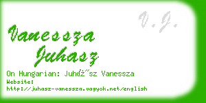 vanessza juhasz business card